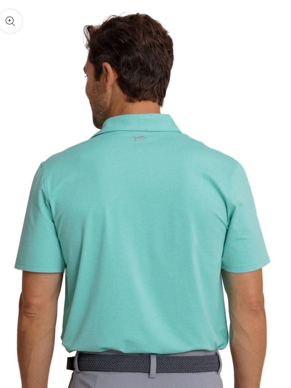Southern Tide XXL brreeze Performance Polo in #3021 Heather Turtle Green - Picture 8 of 12
